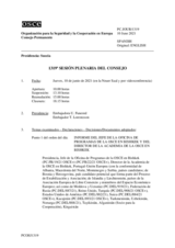 Diario de la xxxª Sesión plenaria del Consejo Permanente