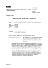 Giornale della 1319a Seduta plenaria del Consiglio permanente