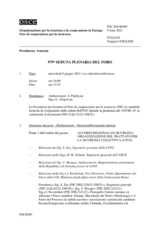 Giornale della 979a Seduta plenaria del Foro di cooperazione per la sicurezza