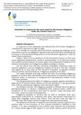 Statement by the Delegation of Ukraine in response to the statement by the Delegation of the Russian Federation