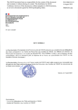 Response by the Delegation of France to the Questionnaire on Participating States’ Policy and/or National Practices and Procedures for the Export of Conventional Arms and Related Technology Response by the Delegation of France to the Questionnaire on Participating States’ Policy and/or National Practices and Procedures for the Export of Conventional Arms and Related Technology