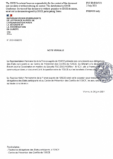 Response by the Delegation of France to the Small Arms and Light Weapons Questionnaire