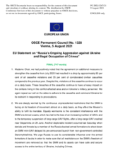 Statement by the Slovenian EU Presidency on Russia’s ongoing aggression against Ukraine and illegal occupation of Crimea