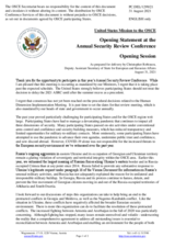 Statement by Christopher Robinson,  Deputy Assistant Secretary of State for European and Eurasian Affairs