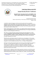 Statement by George P. Kent, Deputy Assistant Secretary of State, Bureau of European and Eurasian Affairs