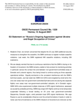 Statement by the Slovenian EU Presidency on Russia’s ongoing aggression against Ukraine and illegal occupation of Crimea