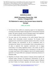 Statement by the Slovenian EU Presidency on the 13th years since the full-scale military aggression against Georgia by the Russian Federation