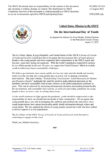 Statement by the Delegation of the United States of America on the International Youth Day, observed on 12 August 2021