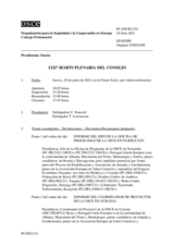 Diario de la 1321ª Sesión plenaria del Consejo Permanente 