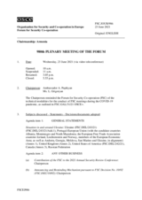 Journal of the 980th Plenary Meeting of the Forum for Security Co-operation