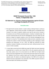 Statement by the Slovenian EU Presidency on Russia’s ongoing aggression against Ukraine and illegal occupation of Crimea