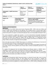 Concept and Logistical Note 