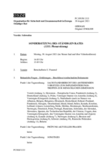 Journal der 1333. Sondersitzung des Ständigen Rates