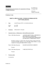 Giornale della 1332a Seduta speciale del Consiglio permanente