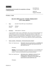 Journal de la 1331ème séance spéciale du Conseil permanent