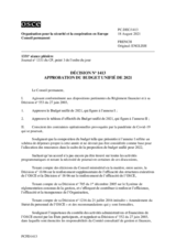 Décision No 1413 du Conseil permanent