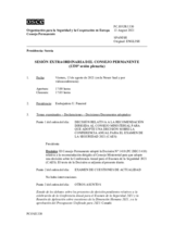 Diario de la 1330ª Sesión extraordinaria del Consejo Permanente