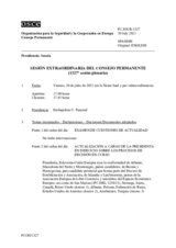 Diario de la 1327ª Sesión extraordinaria del Consejo Permanente