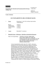 Journal der 1325. Plenarsitzung des Ständigen Rates 