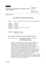 Diario de la 1324ª Sesión plenaria del Consejo Permanente 