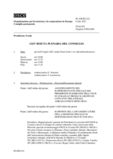 Giornale della 1323a Seduta plenaria del Consiglio permanente