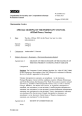 Journal of the 1322th Special Plenary Meeting of the Permanent Council