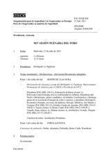 Diario de la 983ª Sesión plenaria del Consejo Permanente 