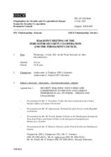 Journal of the 82nd Joint Meeting of the Forum for Security Co-operation and the Permanent Council