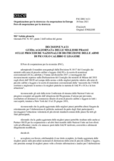 Decisione N.4/21 del Foro di cooperazione per la sicurezza