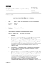 Journal de la 1339ème séance plénière du Conseil