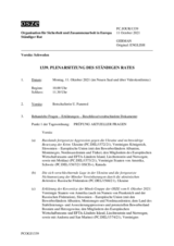 Journal der 1339. Plenarsitzung des Ständigen Rates 