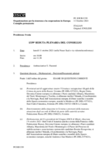 Giornale della 1339a Seduta plenaria del Consiglio permanente