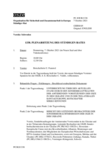 Journal der 1338. Plenarsitzung des Ständigen Rates 