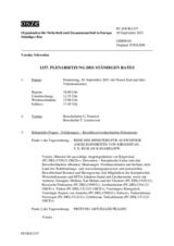 Journal der 1337. Plenarsitzung des Ständigen Rates 