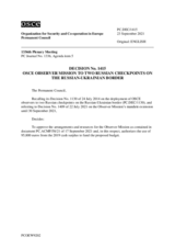 Permanent Council Decision No. 1415