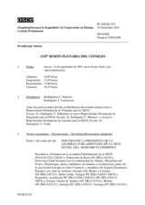 Diario de la 1335ª Sesión plenaria del Consejo Permanente