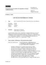 Journal de la 1335ème séance plénière du Conseil