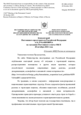 Выступление Постоянного представителя Российской Федерации А.К.Лукашевича - О докладе МИД России по неонацизму