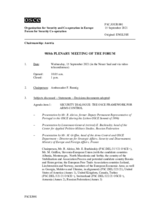 Journal of the 985th Plenary Meeting of the Forum for Security Co-operation
