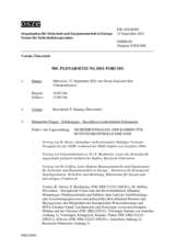 Journal der 985. Plenarsitzung des Forums