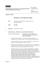 Giornale della 985a Seduta plenaria del Foro di cooperazione per la sicurezza