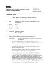 Journal of the 988th Plenary Meeting of the Forum for Security Co-operation