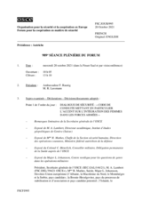 Journal de la 989ème séance plénière du Forum