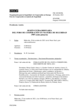 Diario de la 990ª Sesión plenaria del Foro de Cooperación en materia de Seguridad  