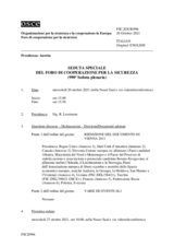 Giornale della 990a Seduta plenaria del Foro di cooperazione per la sicurezza