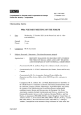 Journal of the 991st Plenary Meeting of the Forum for Security Co-operation