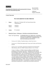 Journal der 991. Plenarsitzung des Forums