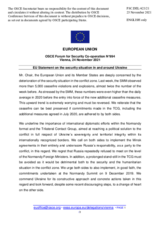 Statement by the Slovenian EU Presidency on the situation in and around Ukraine 