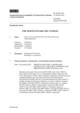 Diario de la 1340ª Sesión plenaria del Consejo Permanente 