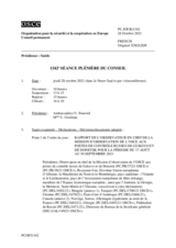 Journal de la 1342ème séance plénière du Conseil